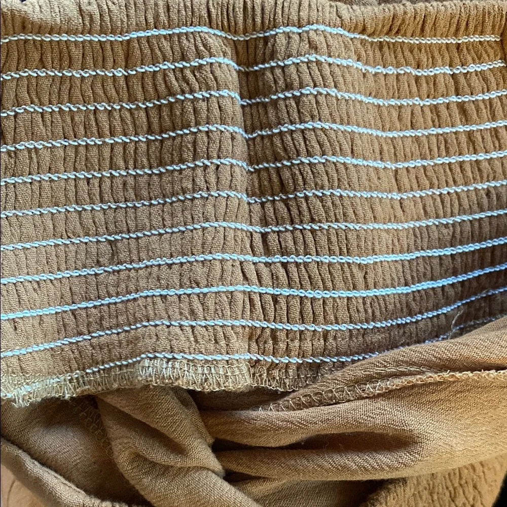 Simplee Apparel Women's Wide Leg Pants in Tan - Picture 8 of 8